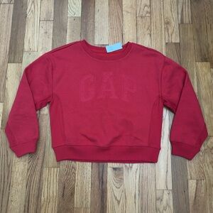 GAP Kids Vibrant Red Crewneck Sweatshirt
